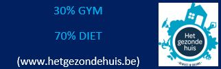 30% Gym, 70% diet